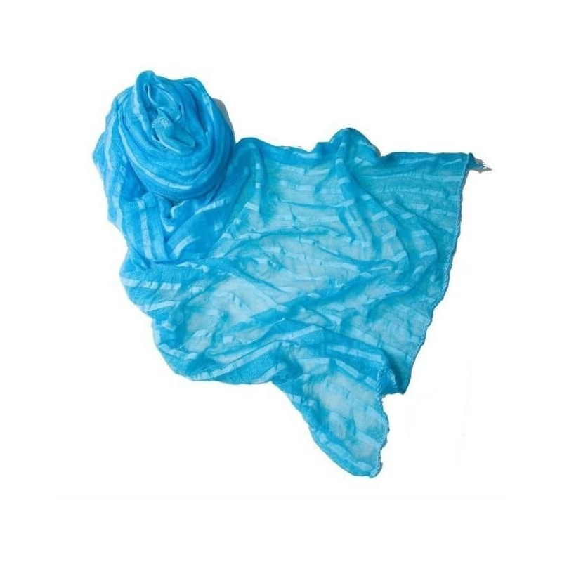 Pashmina blu turchese