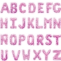Palloncini rosa di lettere