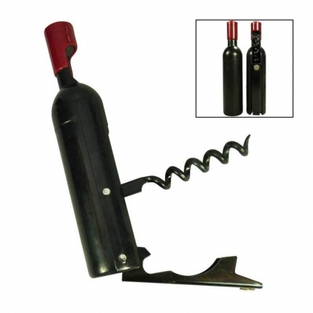 Regalo vino con cavatappi in borsa di cartone