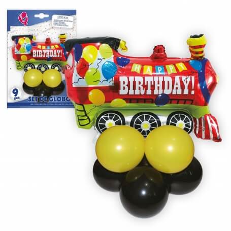 Confezione di palloncini in poliammide treno