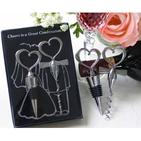 Vino Set Innamorati Cuore