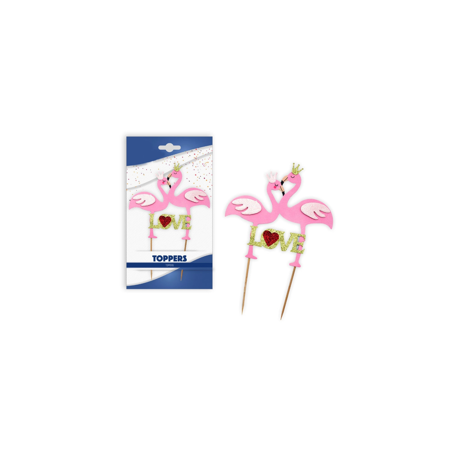 Pack toppers di fenicotteri