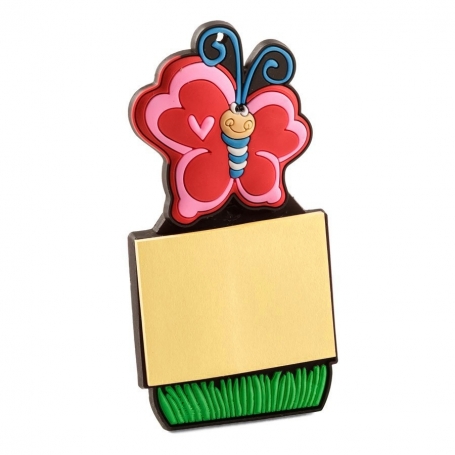 Magnete con quaderno a forma di farfalla