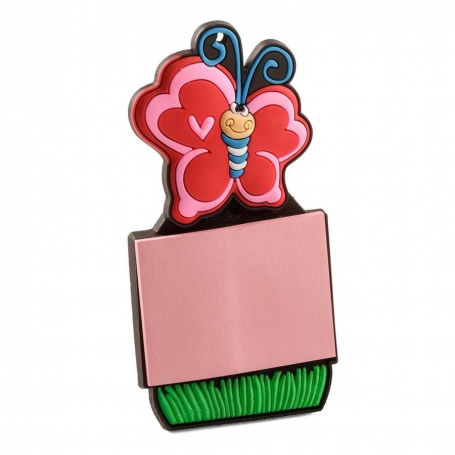Magnete con quaderno a forma di farfalla