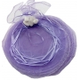 Borsa di organza per riso color lilla scuro