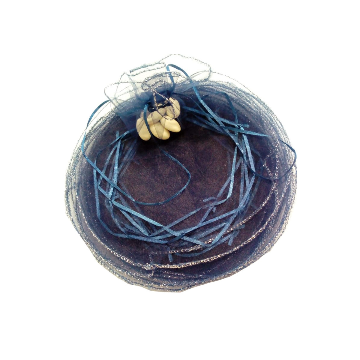 Borsa di organza per riso color blu marino