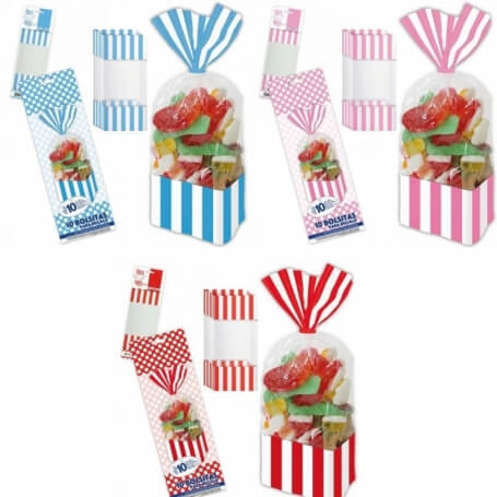 Confezione Di Sacchetti Di Caramelle Quadrati
