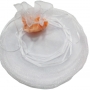 Borsa di organza per riso color bianco