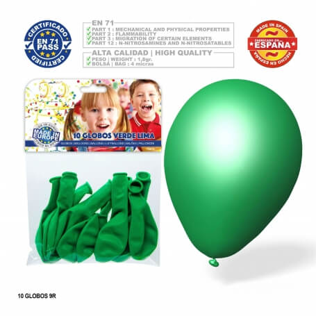 Confezione palloncino verde lime