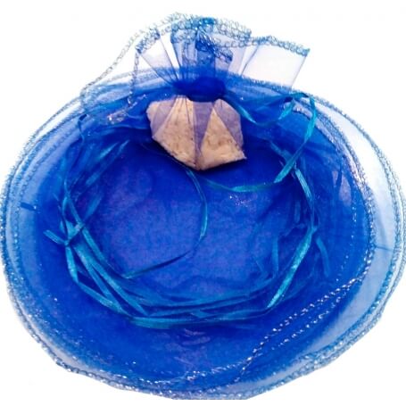 Sacchetto riso elettrico blu matrimonio.