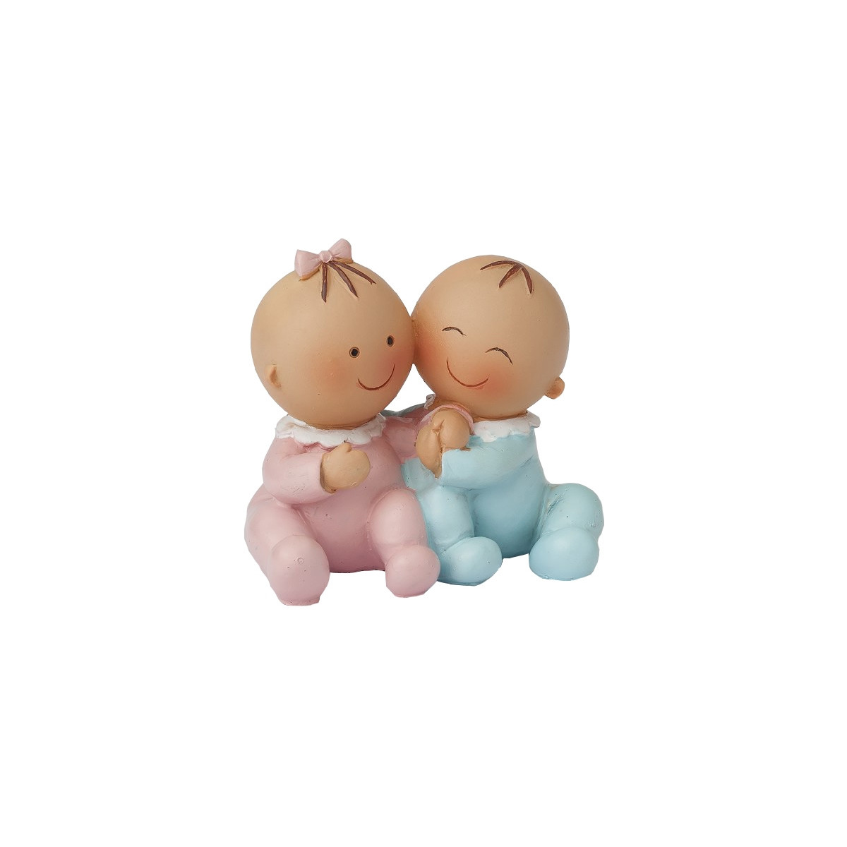 Figura battesimo gemelli per torta economica