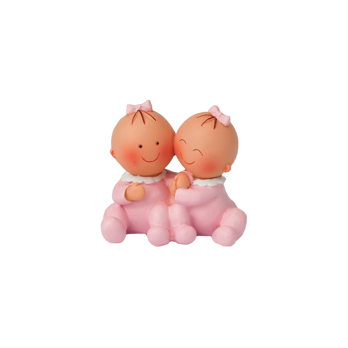 Figura battesimo gemelle per torta economica