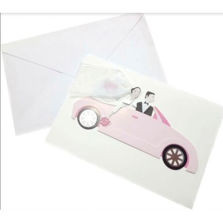 Inviti di matrimonio in auto