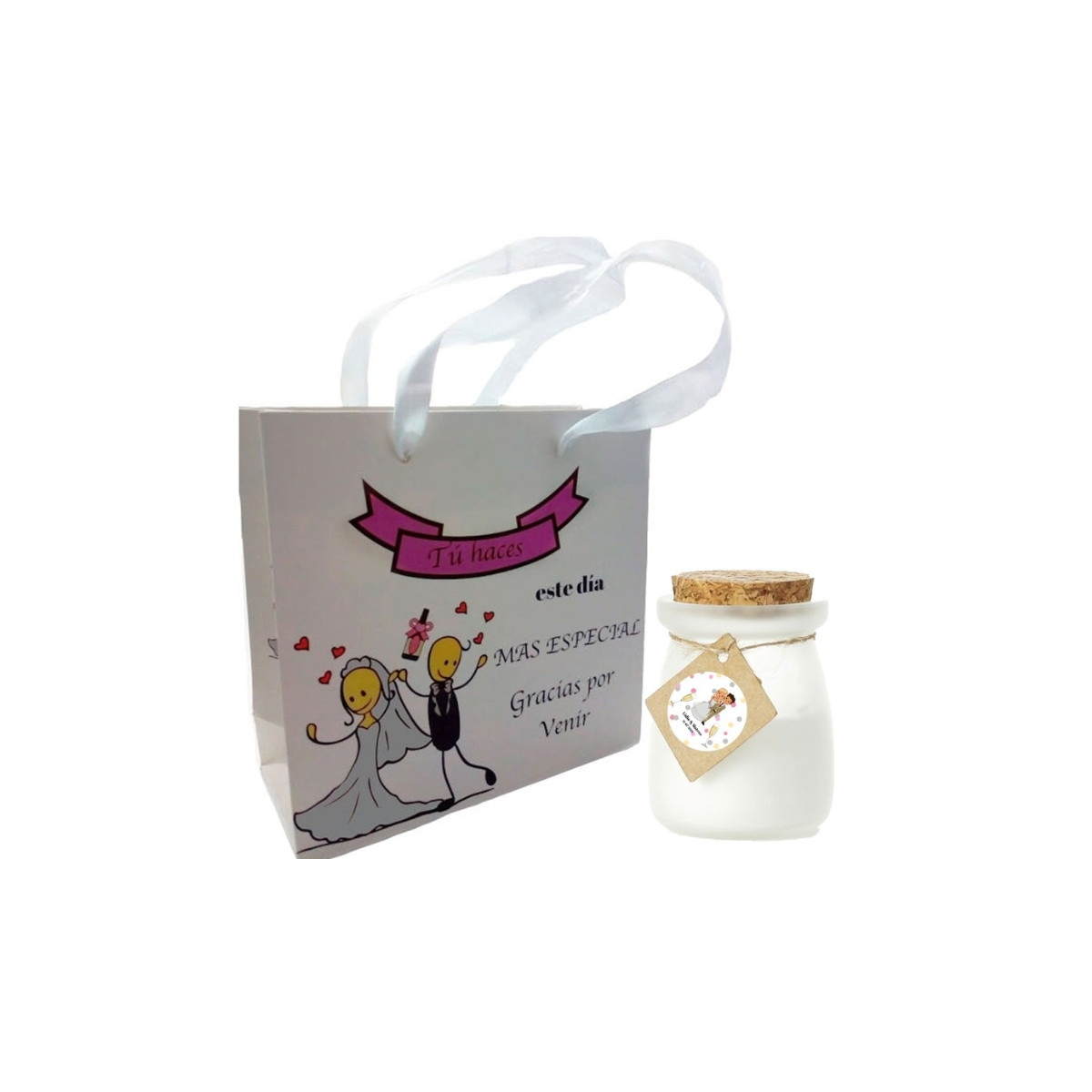 Candela matrimonio personalizzata
