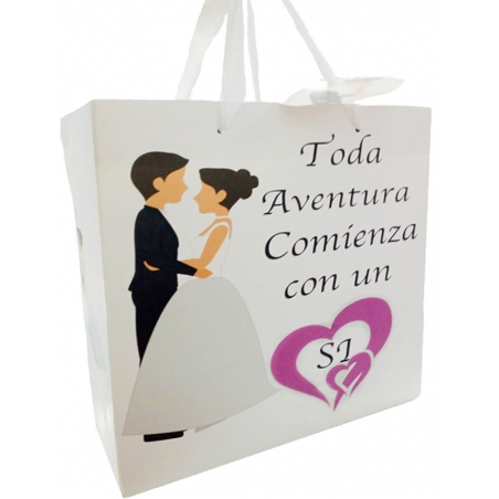 Borsa Per Dettagli Di Nozze 14,5 X 15 X 6 Cm