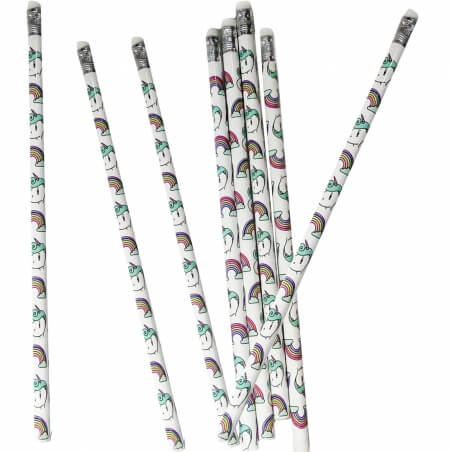 Matita stampata unicorno