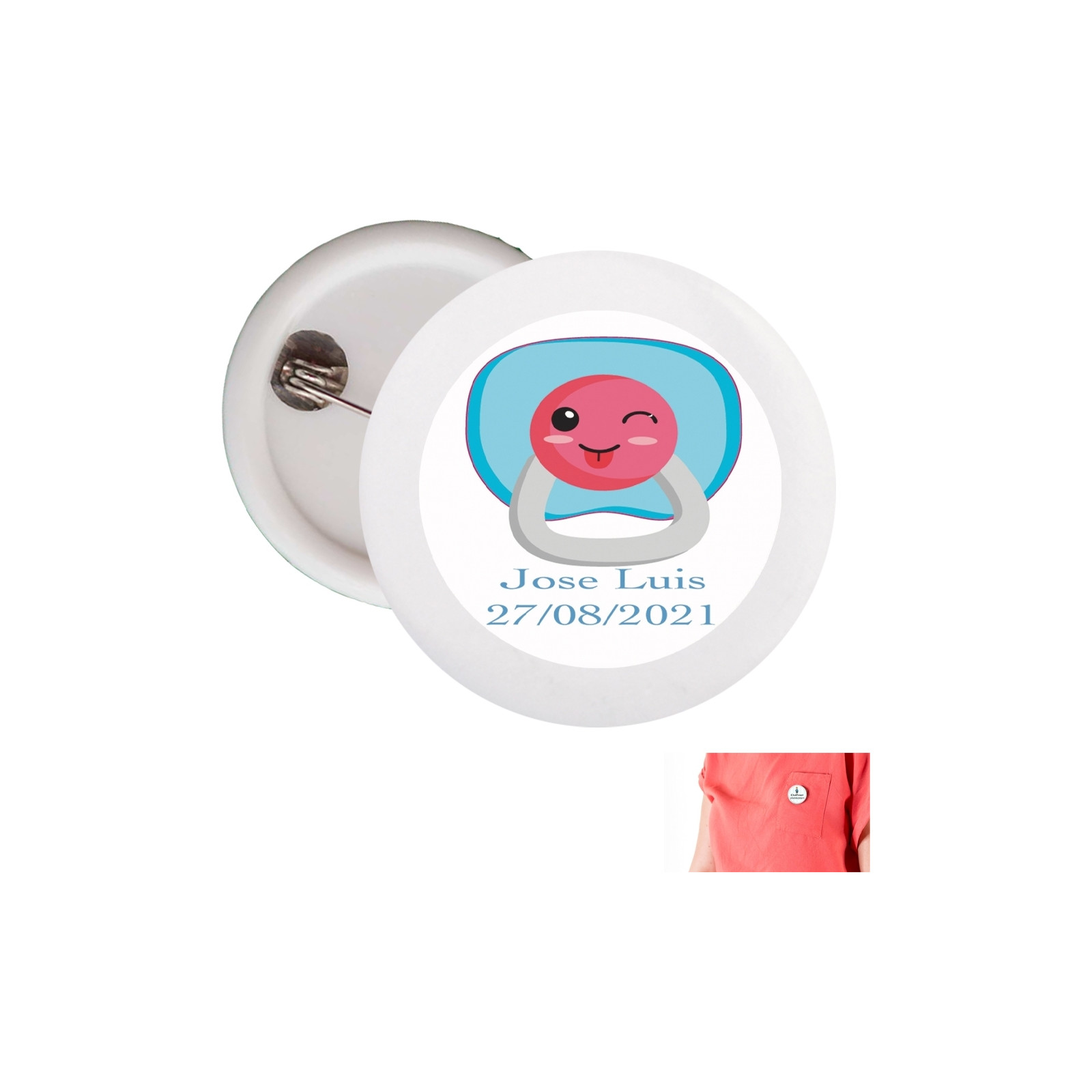 Chapa battesimo personalizzata