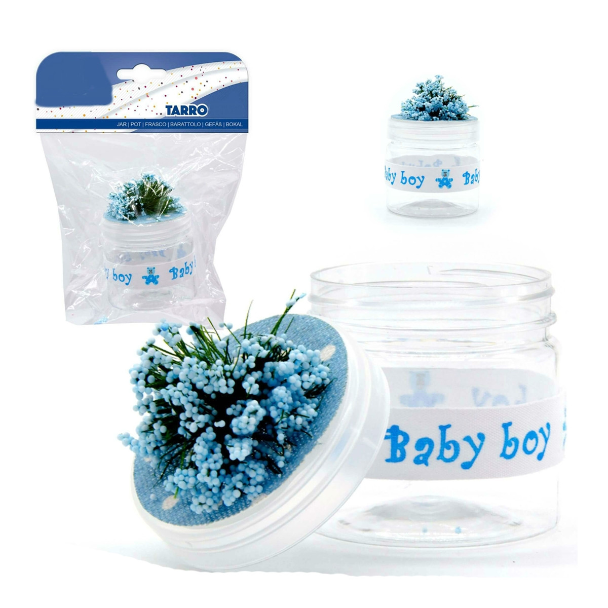Pack barattolo caramelle battesimo