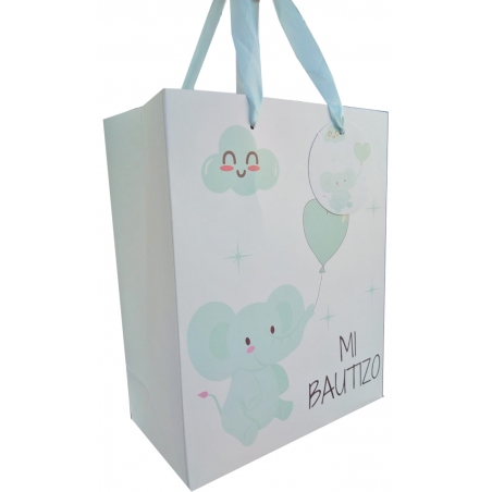 Borsa Per Elefante Battesimo 23 X 18 X 10 Cm