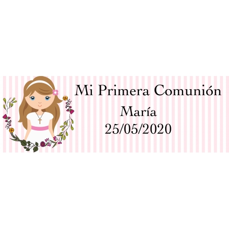 Adesivo Comunione Ragazza