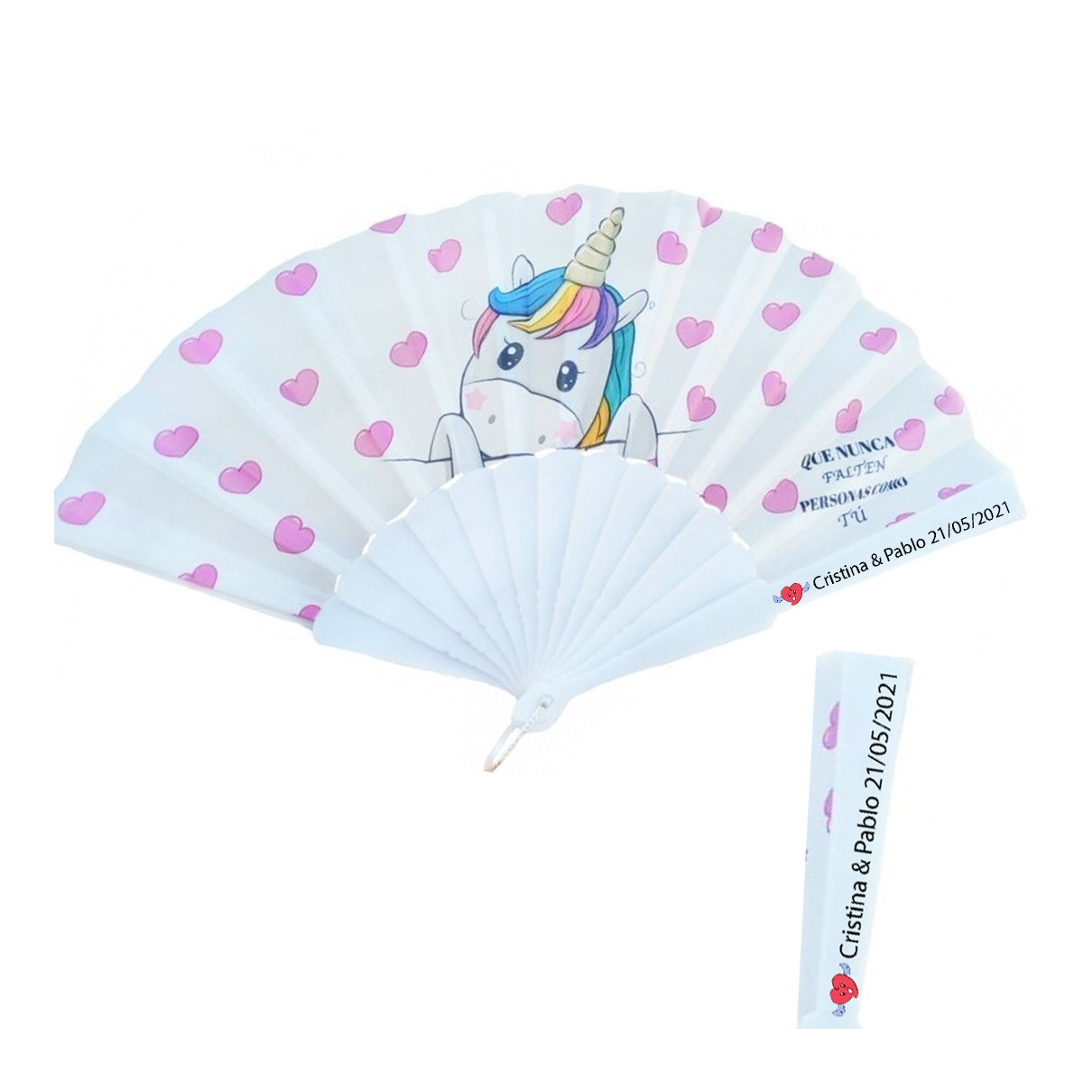 Ventaglio unicorno personalizzato