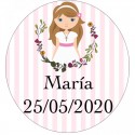 Dettagli della comunione set di manicure per ragazze personalizzato