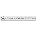 Vinile calcio con nomi e palla