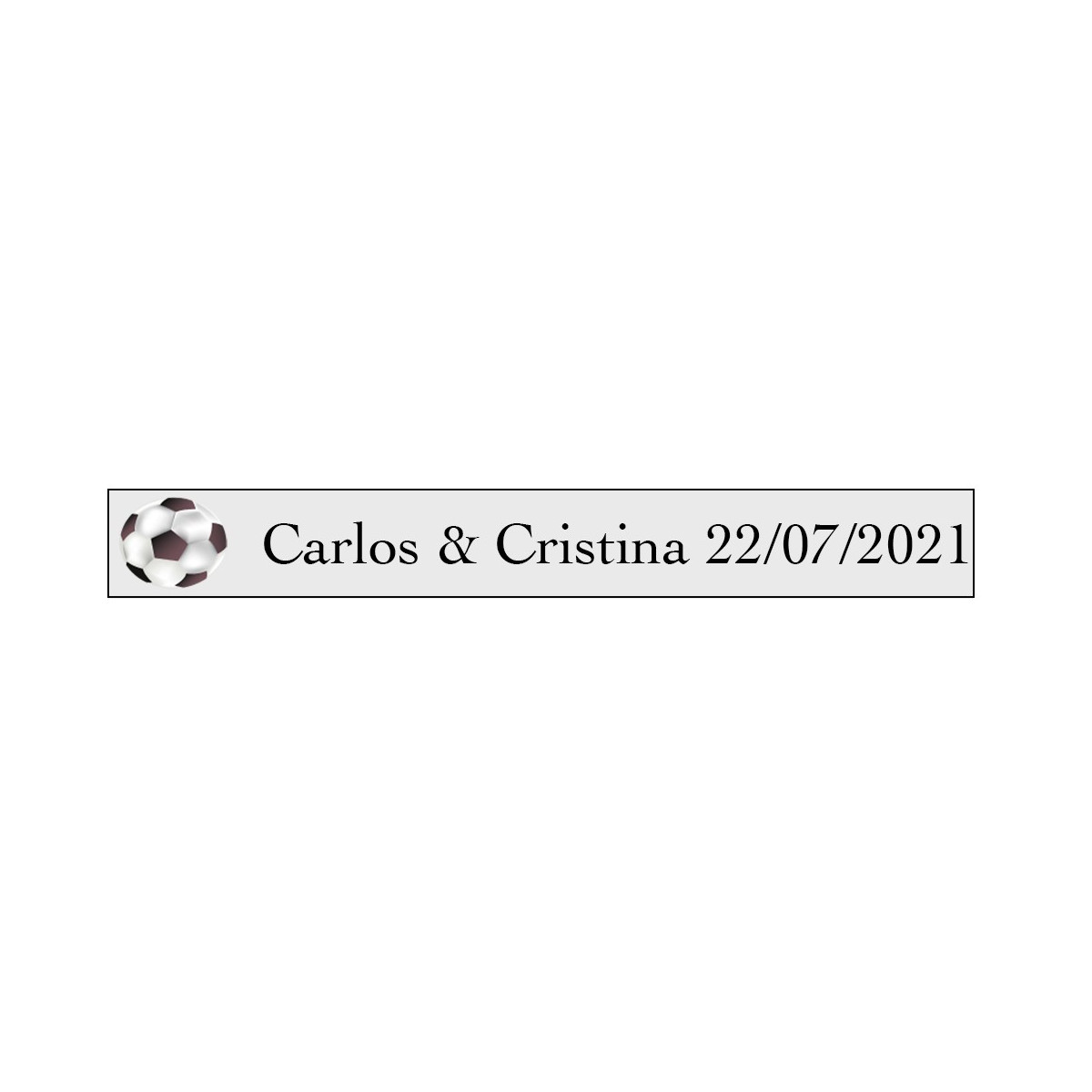Vinile calcio con nomi e palla