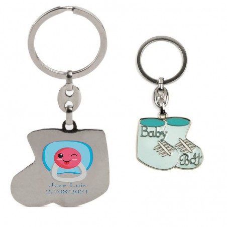 Portachiavi economici personalizzati per baby shower