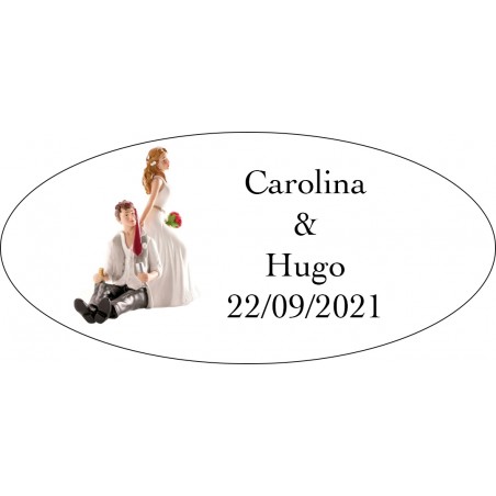 Adesivo per matrimonio sposo ubriaco