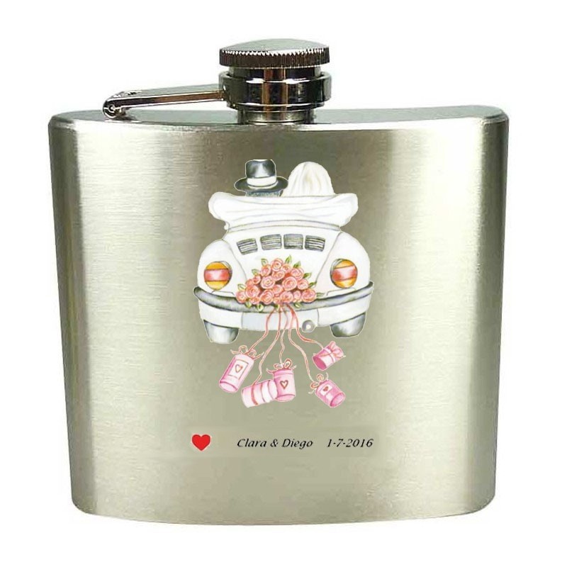 Petaca regalo di nozze personalizzata