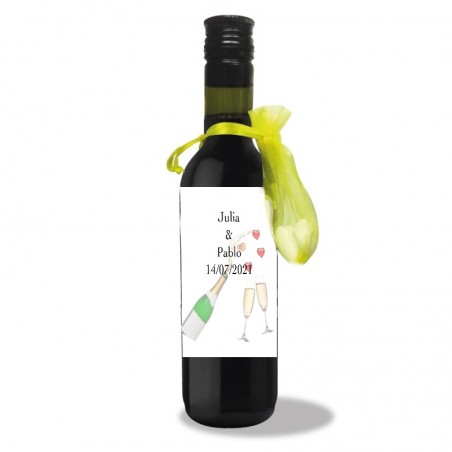 Bottiglia di vino personalizzata per matrimonio