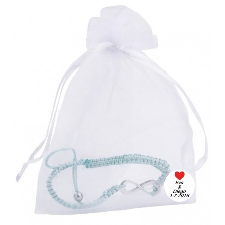 Braccialetti come dettaglio di matrimonio personalizzato