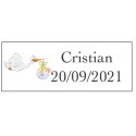 Adesivi cicogna baby