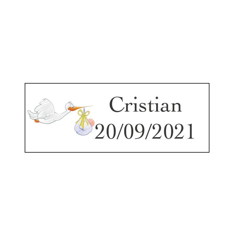 Adesivi cicogna baby