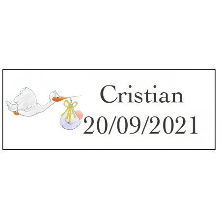 Adesivi cicogna baby