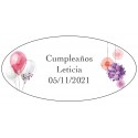 Etichette personalizzate con evento, nome e data
