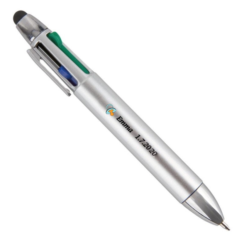 Touch pen 2 n 1 ELEGANT turchese - penna per tablet e smarphone e