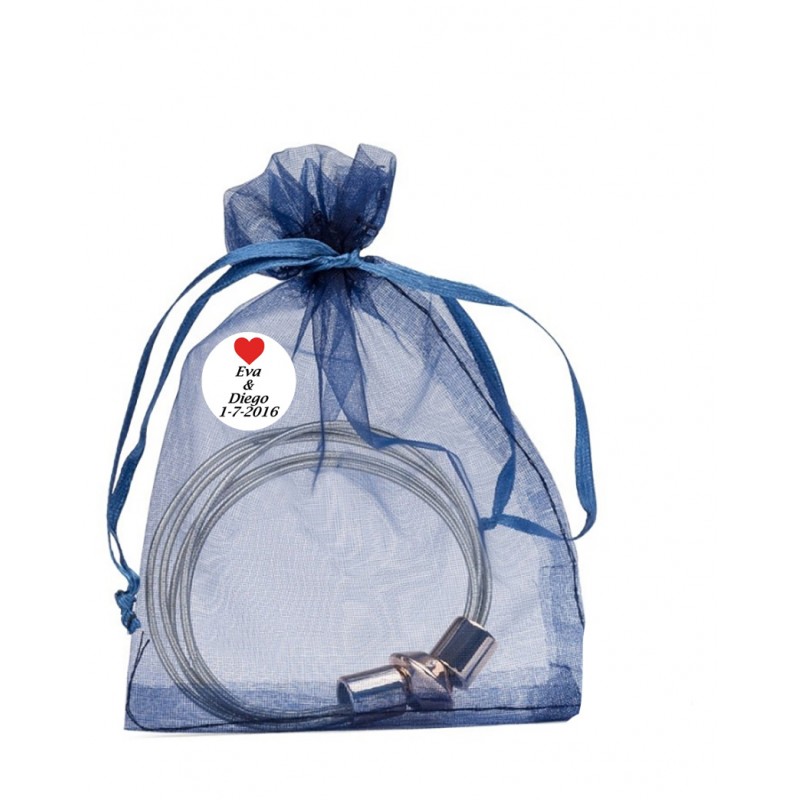 Braccialetti personalizzati per gli invitati al matrimonio