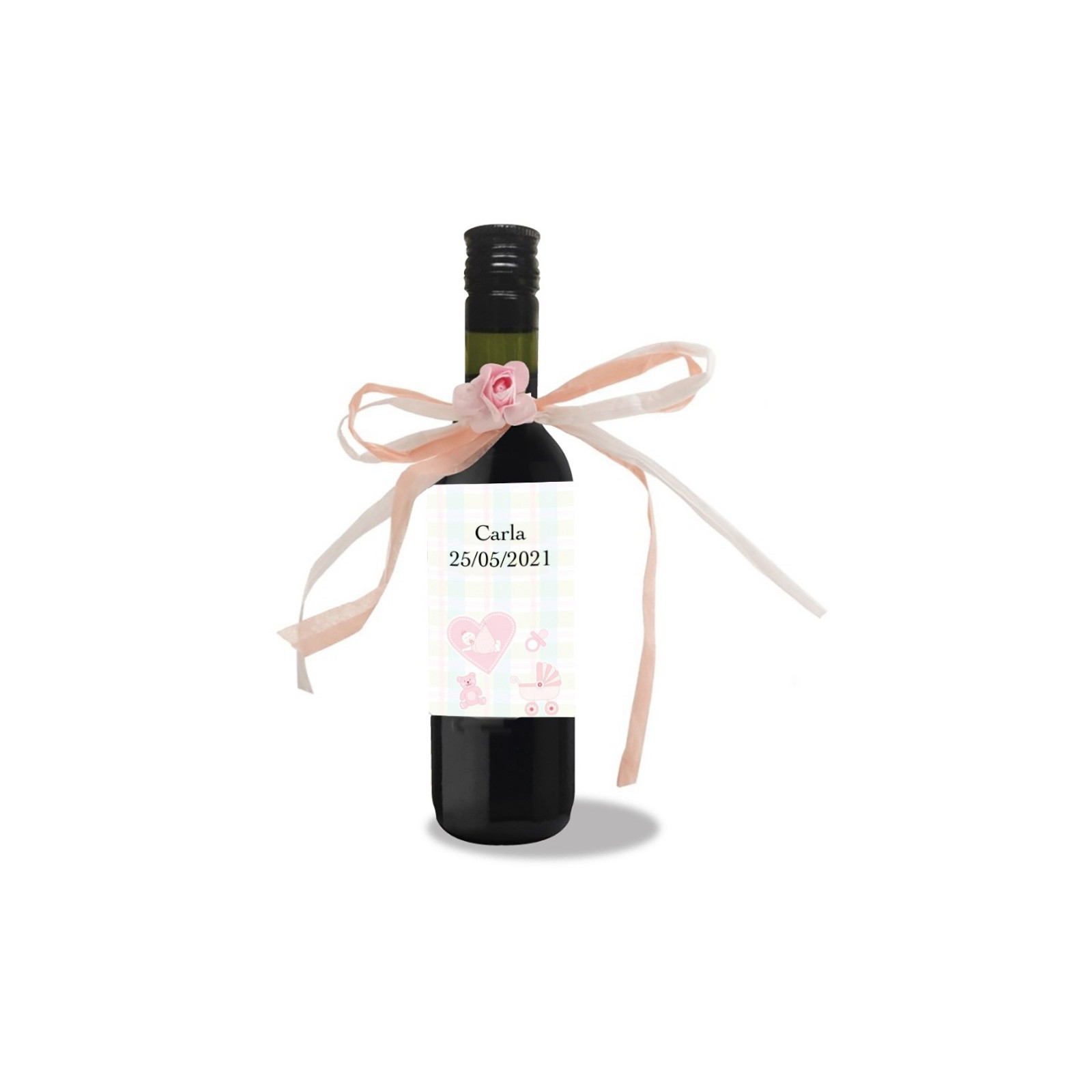Regalo personalizzato per il battesimo vino