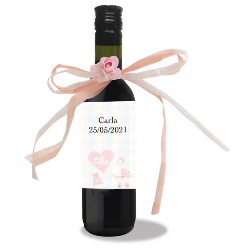 Regalo personalizzato per il battesimo vino