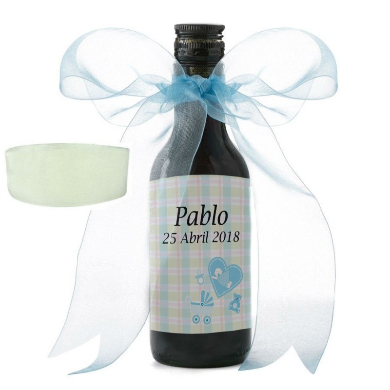 Bottiglie di vino personalizzate per il battesimo