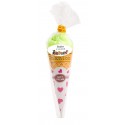 Asciugamano personalizzato a forma di gelato con adesivo per bambini