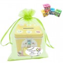 Salvadanaio in sacchetto di organza personalizzato