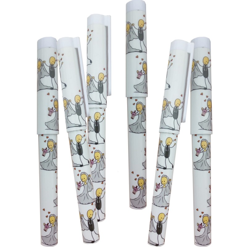 Penna da Sposa con Design di Sposi Un Ricordo Pratico e Divertente
