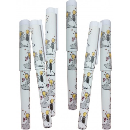 Penna da Sposa con Design di Sposi Un Ricordo Pratico e Divertente
