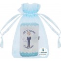Set di manicure comunione in sacchetto di organza personalizzato