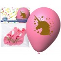 Confezione palloncini unicorno rosa
