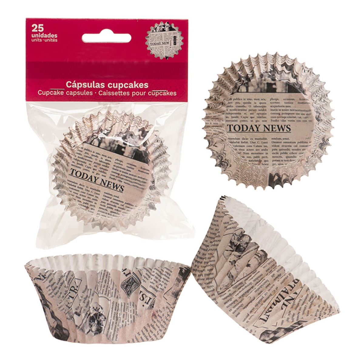 Confezione 25 stampi per cupcake in carta