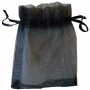 Borse economiche in organza nera